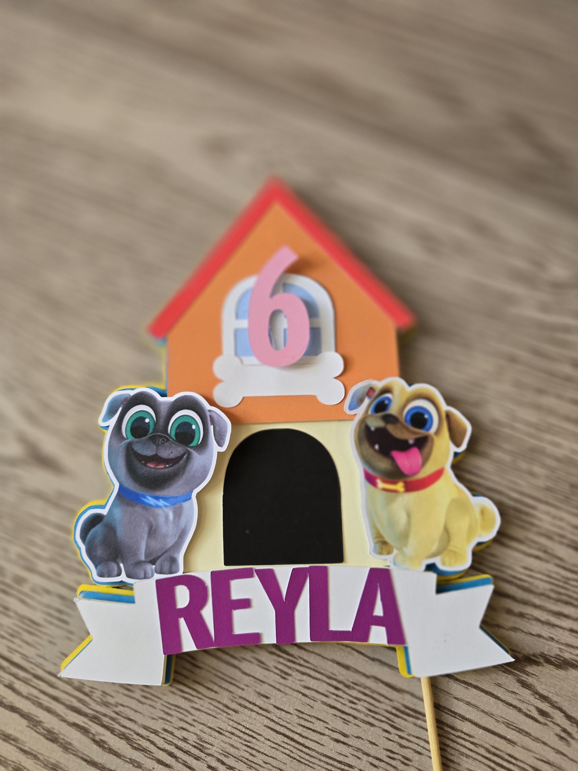 PUPPY DOG PALS Centerpiece Cutouts Rollie Bingo Disney Dogs Puppy 