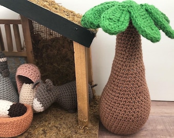 Crocheted Palm Tree Plushie, Nativity Scene Addition