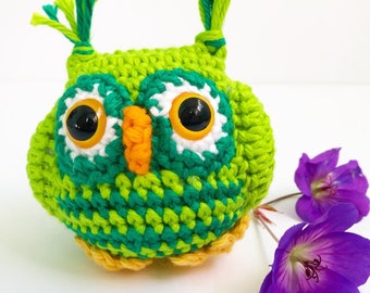 Crochet Owl Toy Crochet Owl Plushie Handmade Owl Eco Friendly Toy Woodland Themed Nursery Cute Owl Gift Idea for Boy  Amigurumi Owl Toy