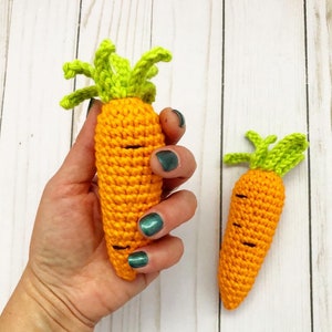 Algodón Ganchillo Zanahoria Juguete suave Zanahoria Ganchillo Verduras Juego Cocina Zanahoria Simular Jugar Zanahoria Juguete para niños pequeños Jugar Comida Zanahoria Peluche Juguete
