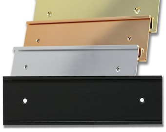 Aluminum Wall Nameplate Holder: 2x8, 2x10, 2x12 Custom Sign Frame