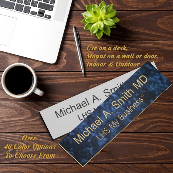 Engraved Name Plates For Desks Personalized Stone Granite Etsy