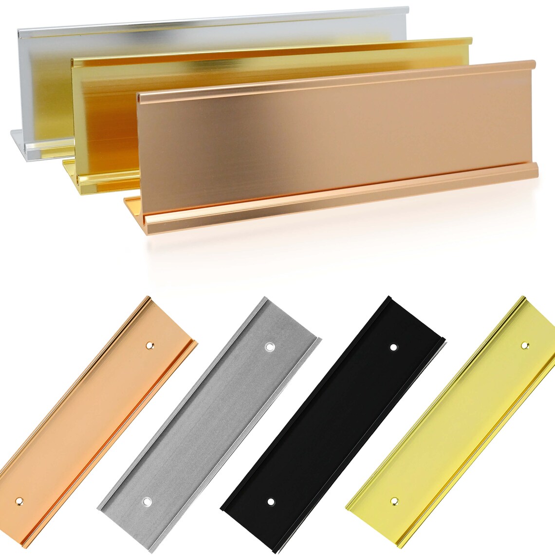 Office Door Name Plate Engraved Brushed Brass Plastic With Etsy