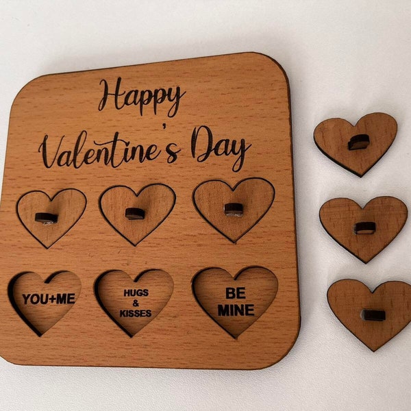 Wooden Valentine's Day Card with Love Quotes  I Valentine's Day Gift I Files For Engraving I Laser Cut I CNC I INSTANT DOWNLOAD