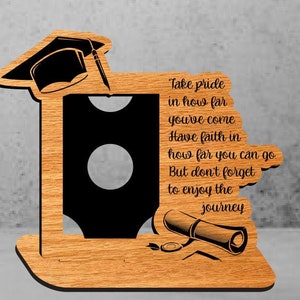 Cadeau de fin d'études, cadre Photo de fin d'études, TÉLÉCHARGEMENT INSTANTANÉ, découpé au laser, CNC, Glowforge (svg, pdf, ai, cdr, dxf)