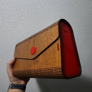 Holz-Kupplung, Holztasche, Geldbörse, Handtasche, Dateien zum Gravieren, Laserschnitt, CNC, INSTANT DOWNLOAD, dxf, ai, cdr, pdf, svg