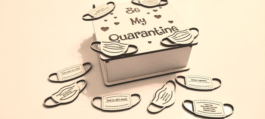 Be My Quarantine Box With Masks Valentine's Day Gift - Etsy