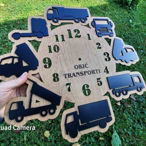 Truck Clock, Files For Engraving, Laser Cut, CNC, INSTANT DOWNLOAD!!