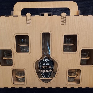 Barra portátil, maleta de madera, archivos para grabado, corte láser, CNC, ¡DESCARGA INSTANTÁNEA! (svg, ai, cdr, pdf, dxf)