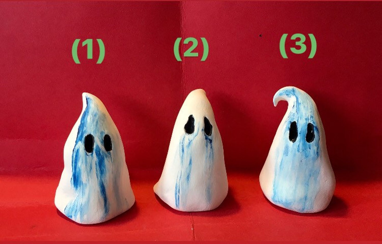 Pottery Ghosts Ceramic Ghost Figurines by FarrowsHandmade. Etsy