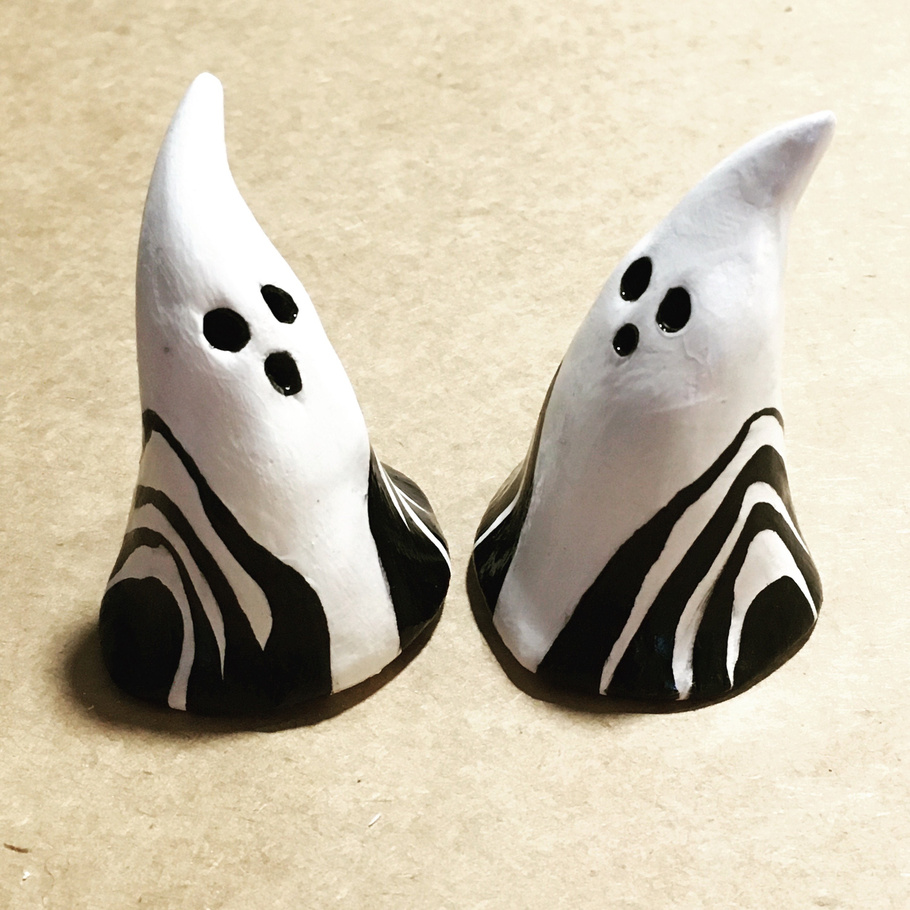 Party Ghosts Pottery Ghosts Ceramic Ghost Figurines by Etsy