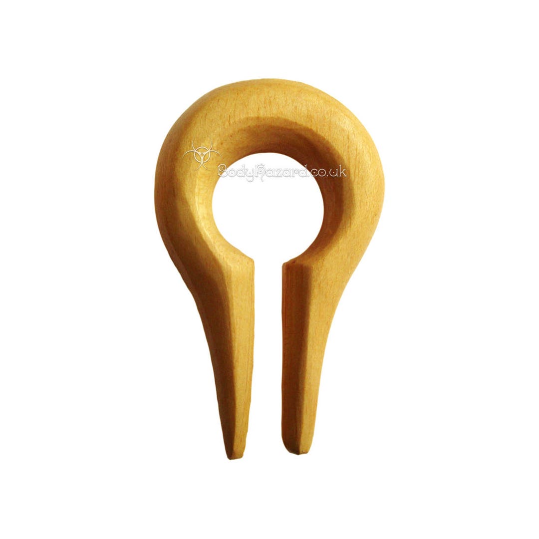 1x Jackfruit Wood Hook Organic for Stretched Ears Gauges Plug Etsy