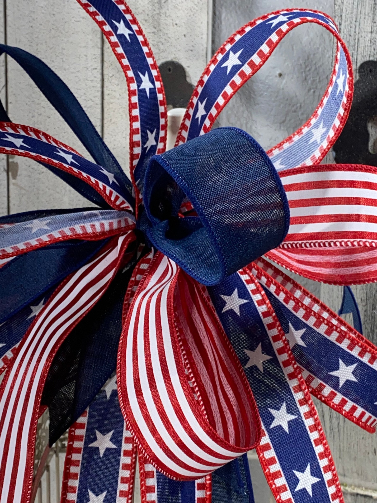 Independence Day Bow Fourth of July Bow Patriotic Bow Red Etsy