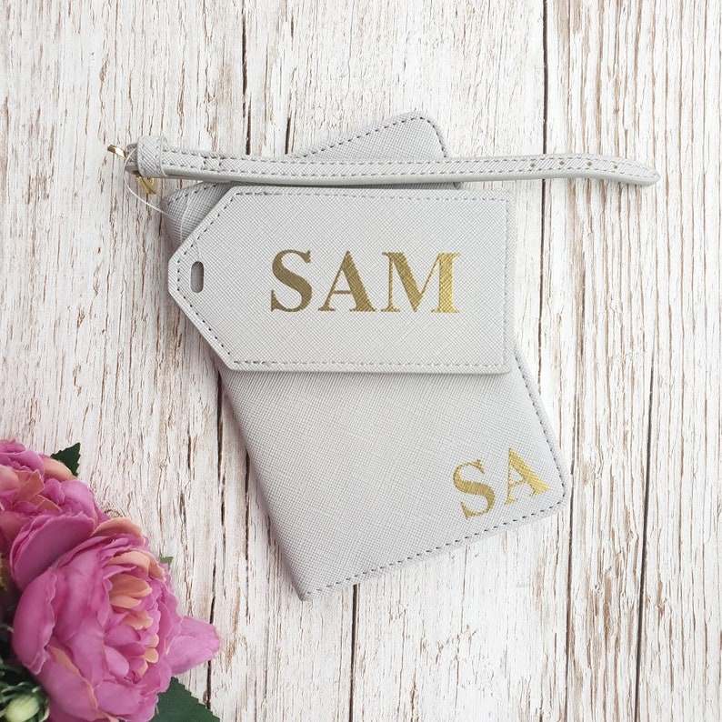 Personalised Passport Cover and Luggage Tag Set Etsy UK