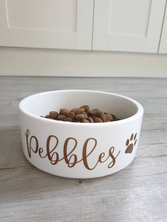 Personalised Pet food bowl. Cat bowl 