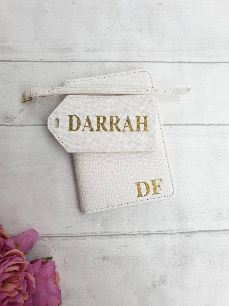 Personalised Passport Cover and Luggage Tag Set Etsy UK