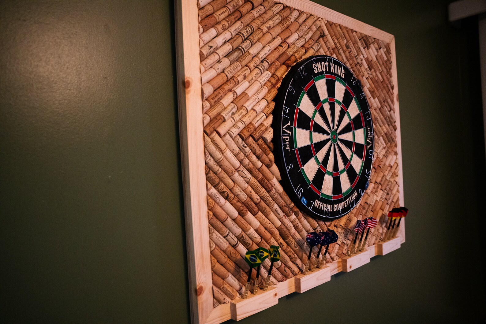 Cork Dart Board Backer Choose Any Custom Design Includes Etsy