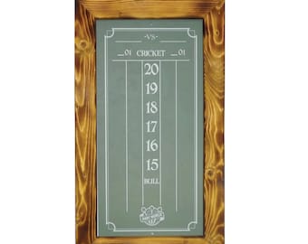 Custom Chalk Scoreboard for Dartboards / Cricket Scoreboard Keeper / Chalk Scoreboard / Dartboard Game Score Keeper