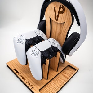 Video Game Controller Holder Stand Custom Made out of Wood