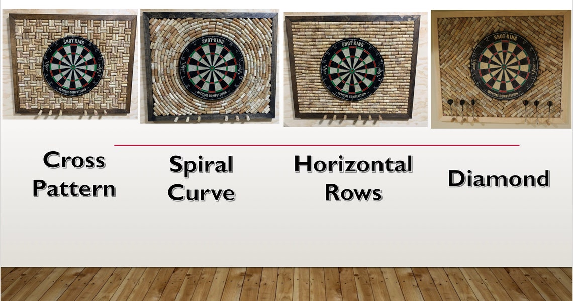 Cork Dart Board Backer Choose Any Custom Design Includes Etsy