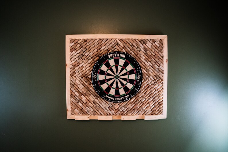 Cork Dart Board Backer Choose Any Custom Design Includes Etsy