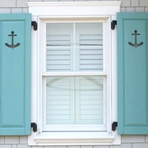 Exterior Seahorse Shutter made of Pine perfect for your Cabin, cottage, or beach house deco