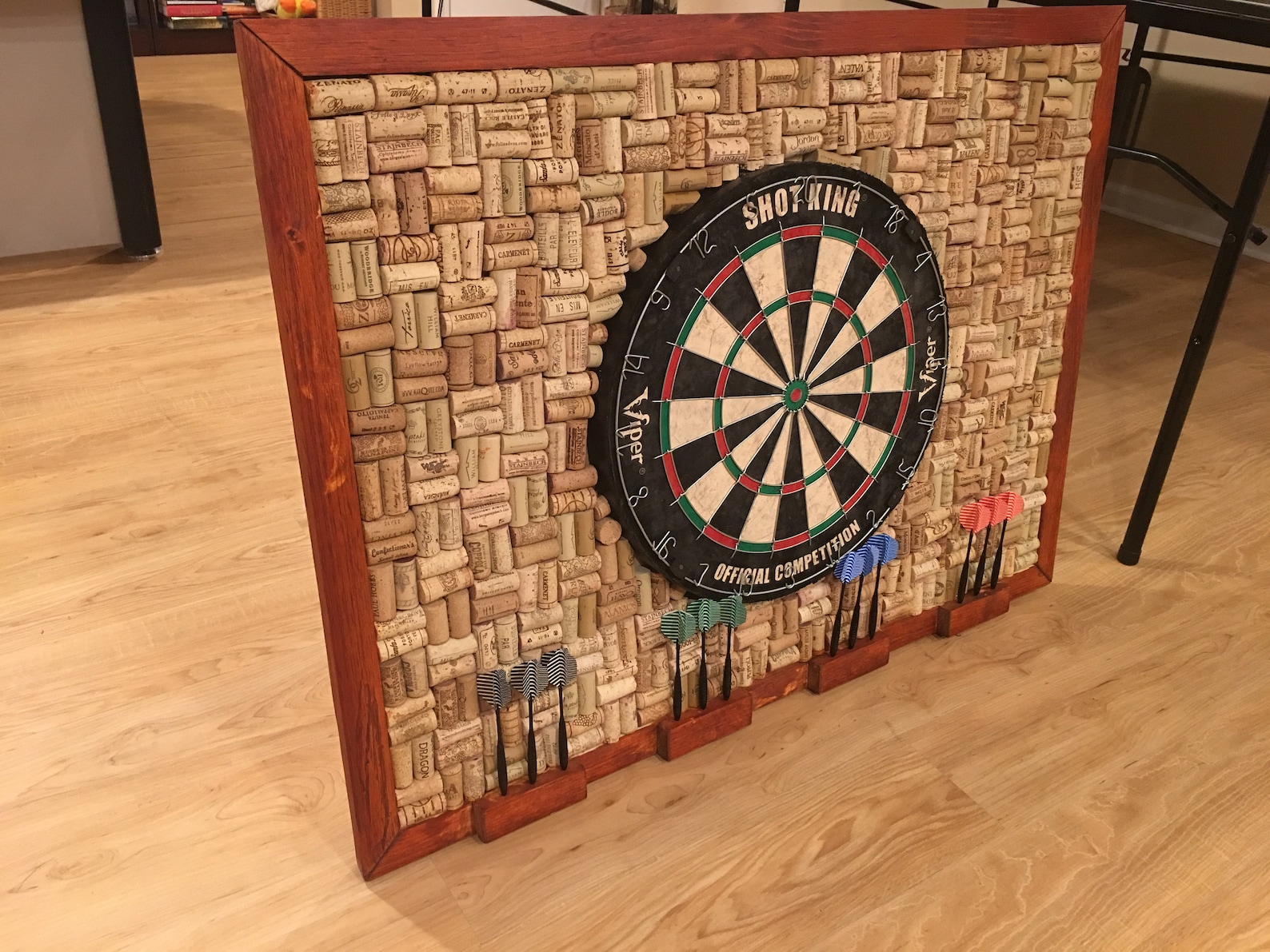 how to make a dart board backer