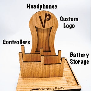 Personalized Controller Stand, Headphone Holder, Boyfriend Birthday Gift, Husband Anniversary Gift, Brother Gift from Sister, Man Gifts