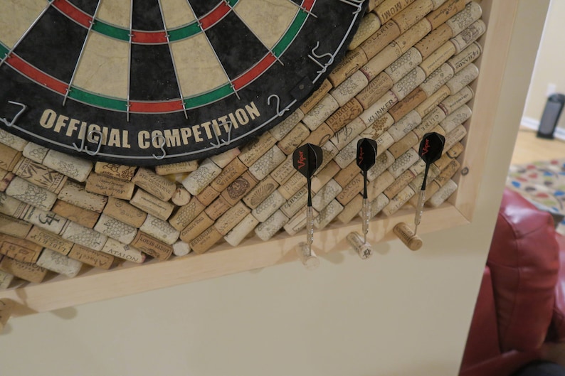 Cork Dart Board Backer Choose Any Custom Design Includes Etsy