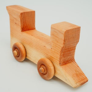 Handmade Wooden Toy Train with Wheels!