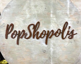 Custom Logo Sign, Custom Store Logo Sign, Interior Exterior Sign, Handmade Wood Business Sign, YOUR LOGO HERE Custom Wood Signs, Shop Sign