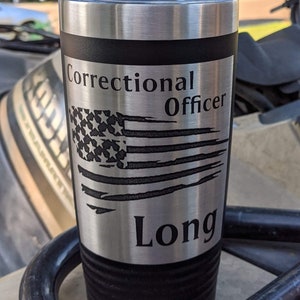 Correctional Officer personalized on a Tumbler - ships free!
