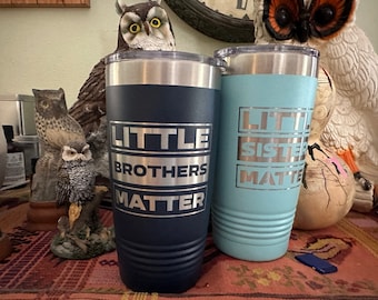 Little Brother Little Sister Personalized Insulated Tumbler with Lid