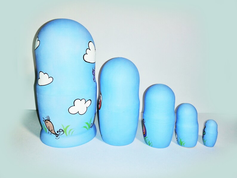 Unicorn Nesting Doll . Unicorn. Nesting Doll. Height 15 Cm. Hand