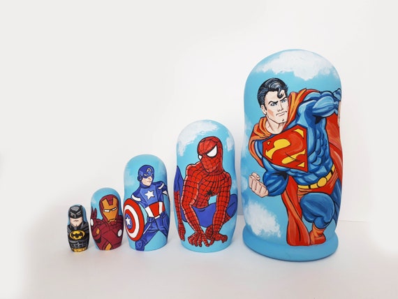 superhero nesting dolls