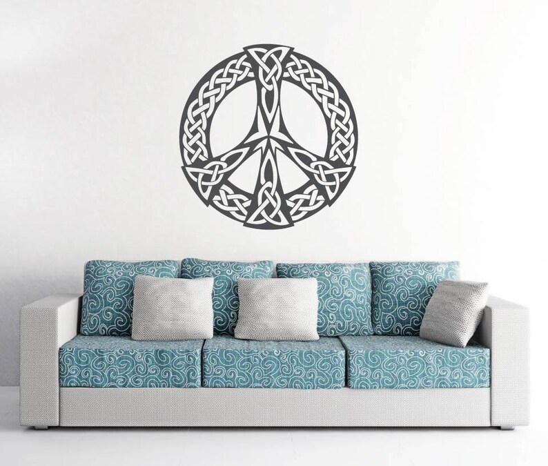 Peace Sign Wall Decal Symbol Pattern Decor Art Mural Vinyl Sticker