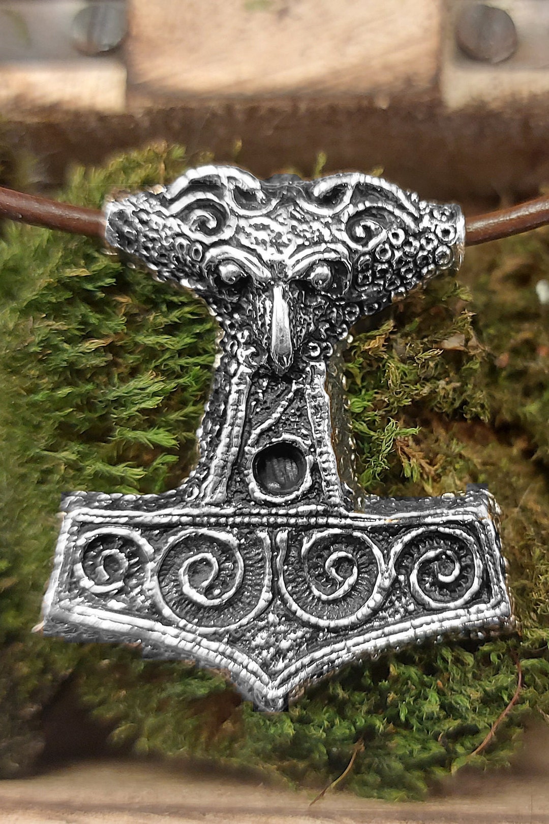 Thor's Hammer Silver, Thor's Hammer, Viking Jewelry, Viking Amulet ...