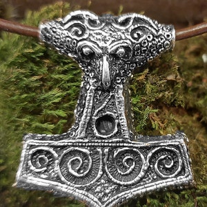 Thor&#39;s Hammer Silver, Thor&#39;s Hammer, Viking Jewelry, Viking Amulet, Talisman Jewelry, Handmade Item, Viking Jewelry Historical