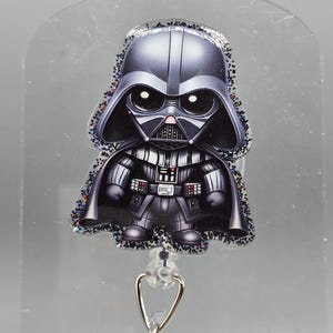 Dark V Badge Reel | Glitter Badge Reel | Teacher Gift | Nurse Gift | Starwars Lover Gift | Medical Badge Gift
