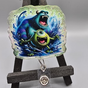 Monster Badge Reel | Glitter Badge Reel | Teacher Gift | Nurse Gift | Monster Lover Gift | Medical Badge Gift