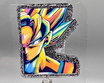 Anime GK Badge Reel | Glitter Badge Reel | Teacher Gift | Nurse Gift | Anime Lover Gift | Medical Badge Gift | Student Nurse