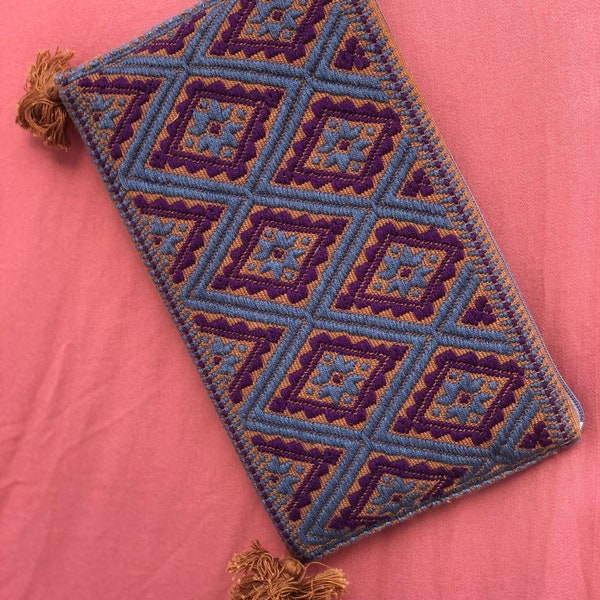 Mexican Clutch Bag - Cotton Handmade HandBag