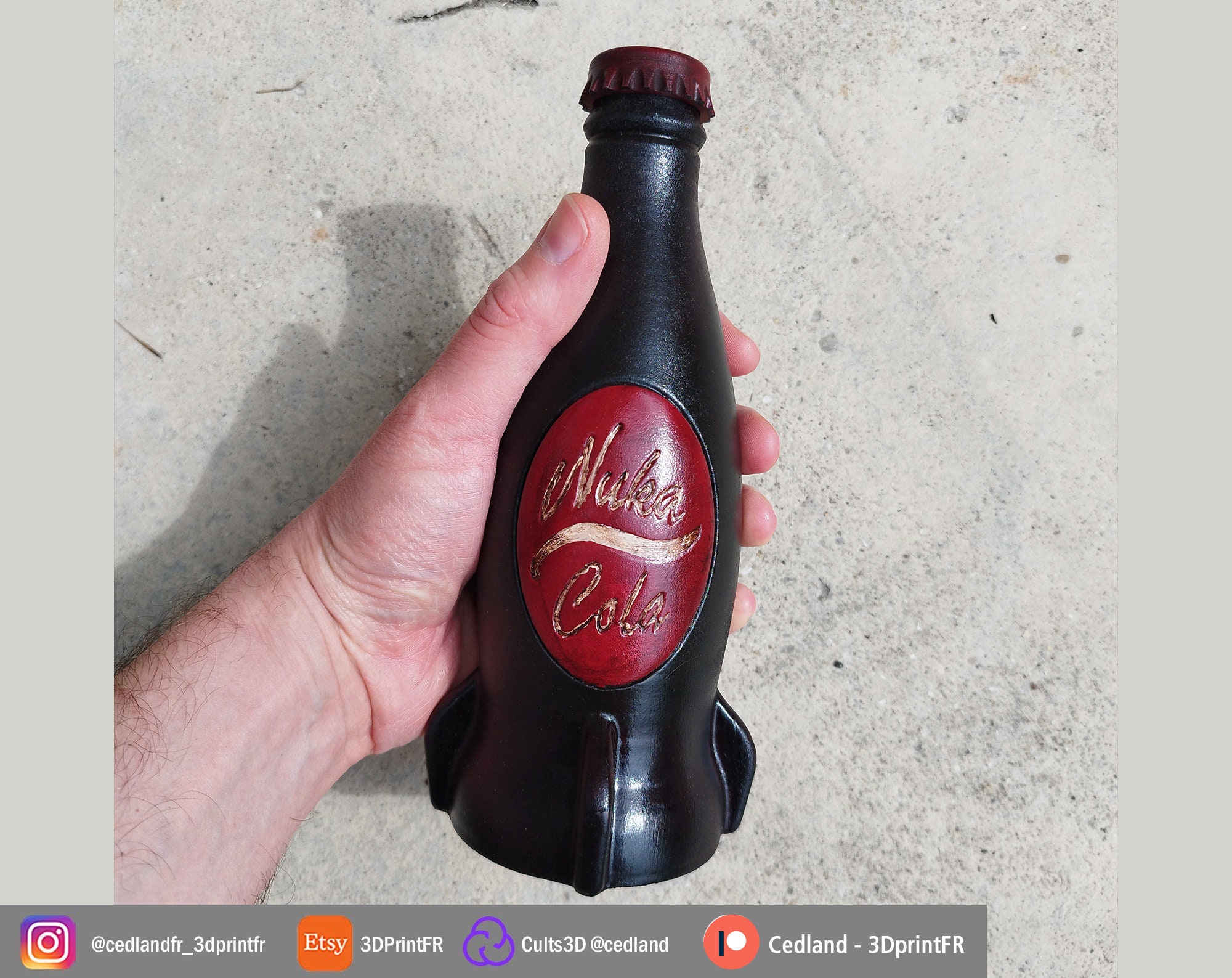 Fallout Nuka Cola Bouteille en verre et bouchon – Bethesda