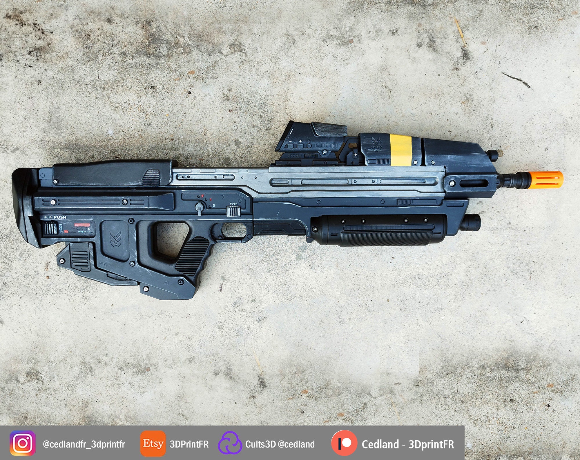 Halo MA-40 Nerf Blaster for LARP or Cosplay 