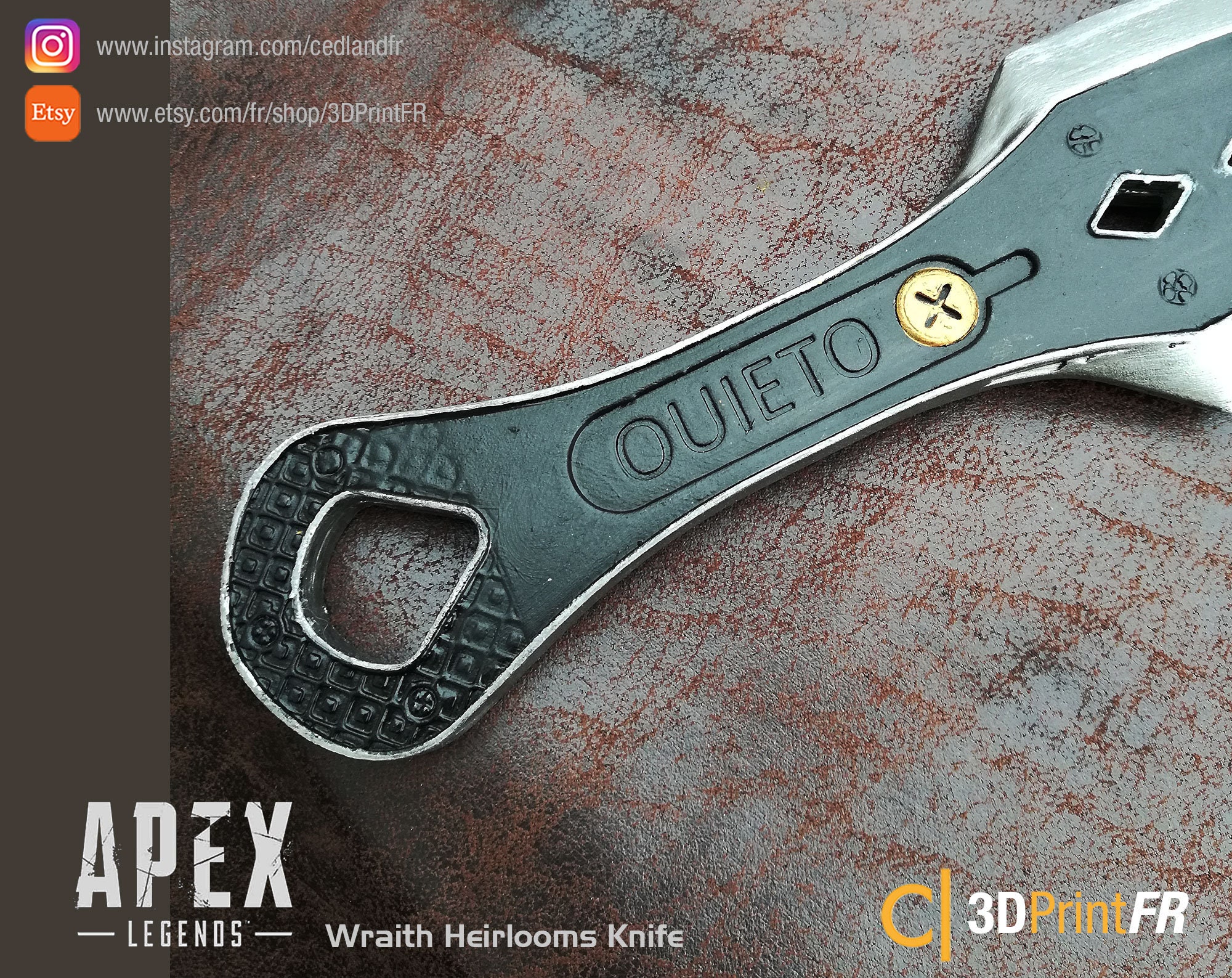 Couteau Heirlooms de Wraith de Apex Legends Réplique 1:1 | Etsy