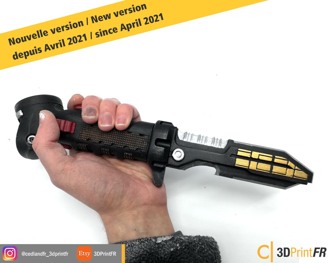 Data Knife Inspired by Titanfall 2 Replica 11 Painted Custom Etsy Canada