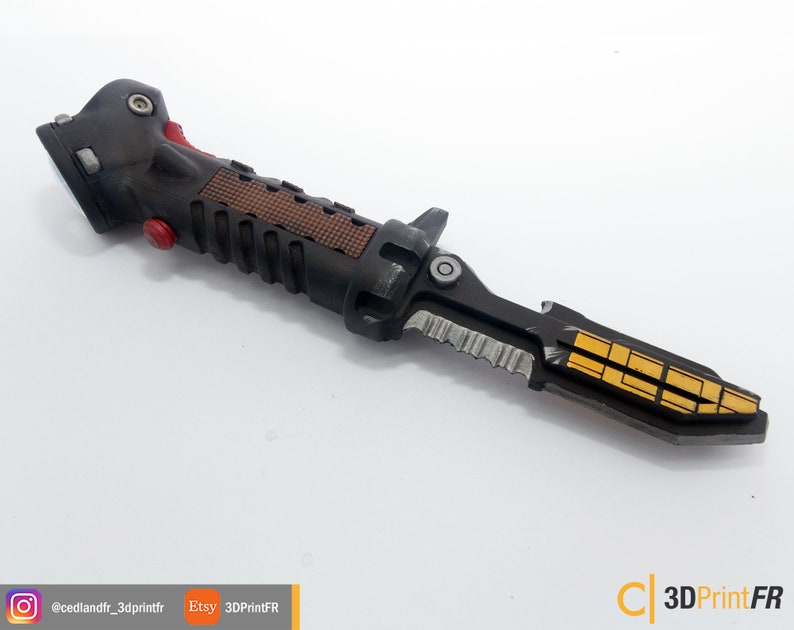 Data Knife inspired by TitanFall 2 replica 11 painted custom Etsy