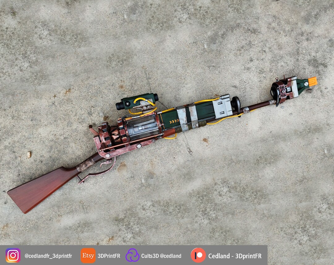 Fallout Laser Musket Rifle Replica 11 Fan Art Prop Etsy