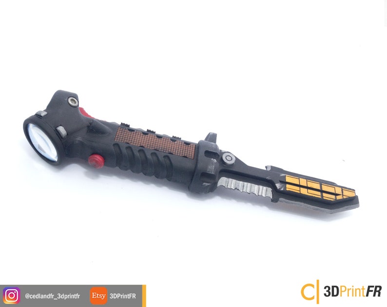 Data Knife inspired by TitanFall 2 replica 11 painted custom Etsy