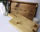 Reclaimed Scaffold Serving Platter Wooden Bread Board Serving Tray Rustic Kitchen Solid Wood Food Safe Farmhouse